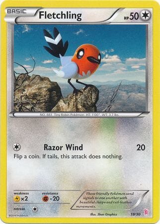 Fletchling (19/30) [XY: Trainer Kit - Sylveon] Pokemon Single Pokémon  | Multizone: Comics And Games