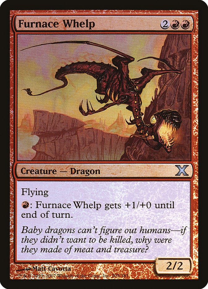 Furnace Whelp (Premium Foil) [Tenth Edition] MTG Single Magic: The Gathering  | Multizone: Comics And Games