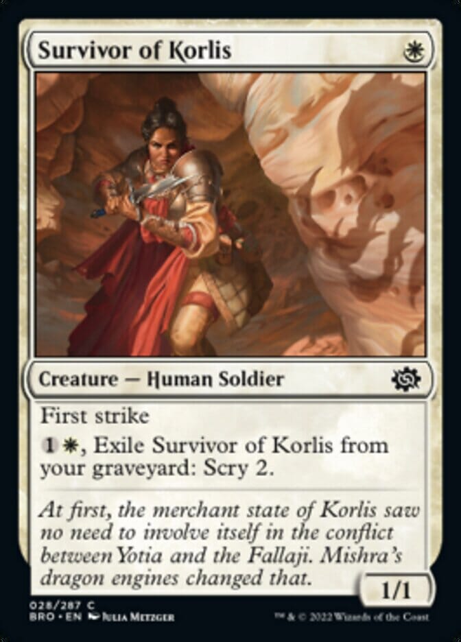 Survivor of Korlis [The Brothers' War] MTG Single Magic: The Gathering  | Multizone: Comics And Games