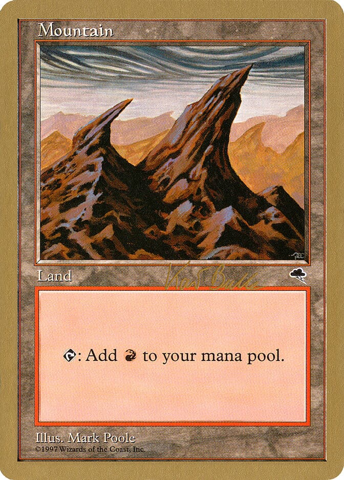 Mountain (kb344) (Kai Budde) [World Championship Decks 1999] MTG Single Magic: The Gathering  | Multizone: Comics And Games