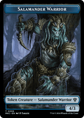 Salamander Warrior // Zombie Double-Sided Token [Murders at Karlov Manor Commander Tokens] MTG Single Magic: The Gathering  | Multizone: Comics And Games