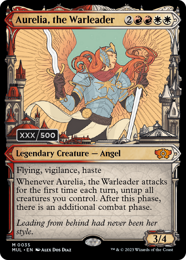 Aurelia, the Warleader (Serialized) [Multiverse Legends] MTG Single Magic: The Gathering  | Multizone: Comics And Games