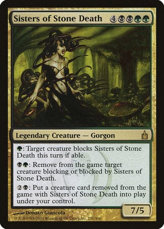 Sisters of Stone Death [Ravnica: City of Guilds] MTG Single Magic: The Gathering  | Multizone: Comics And Games