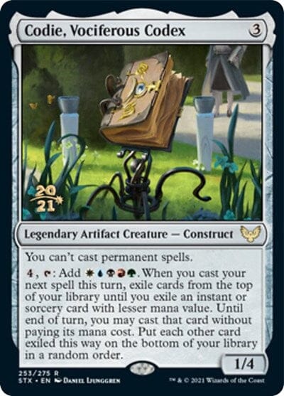 Codie, Vociferous Codex [Strixhaven: School of Mages Prerelease Promos] MTG Single Magic: The Gathering  | Multizone: Comics And Games