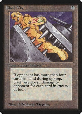 Black Vise [Limited Edition Beta] MTG Single Magic: The Gathering  | Multizone: Comics And Games