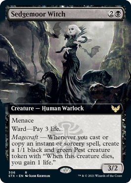 Sedgemoor Witch (Extended) [Strixhaven: School of Mages] MTG Single Magic: The Gathering  | Multizone: Comics And Games