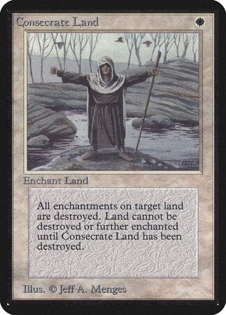 Consecrate Land [Limited Edition Alpha] MTG Single Magic: The Gathering  | Multizone: Comics And Games