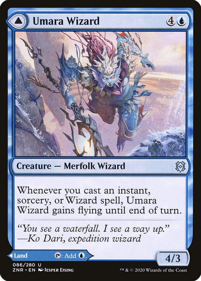 Umara Wizard // Umara Skyfalls [Zendikar Rising] MTG Single Magic: The Gathering  | Multizone: Comics And Games