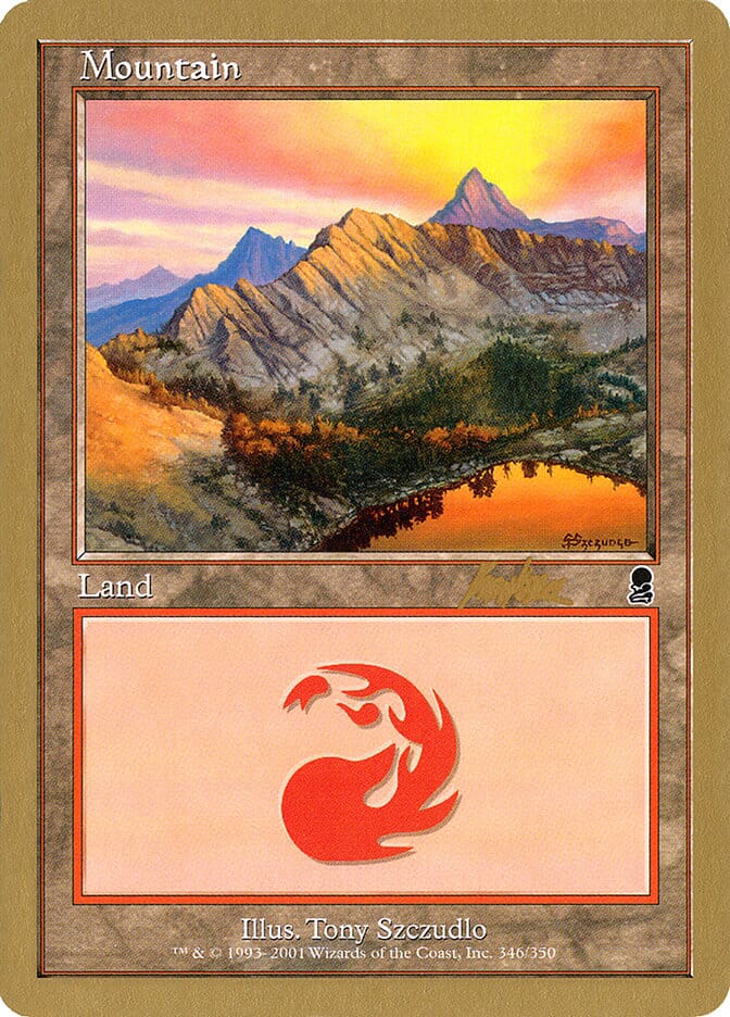 Mountain (bk346) (Brian Kibler) [World Championship Decks 2002] MTG Single Magic: The Gathering  | Multizone: Comics And Games