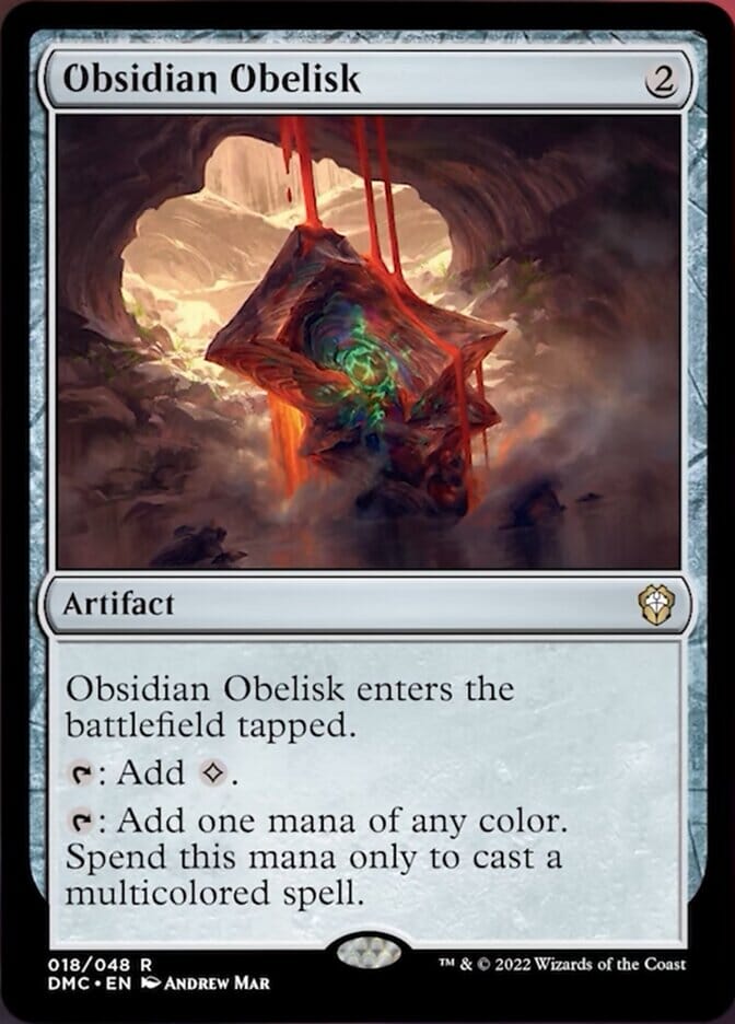 Obsidian Obelisk [Dominaria United Commander] MTG Single Magic: The Gathering  | Multizone: Comics And Games