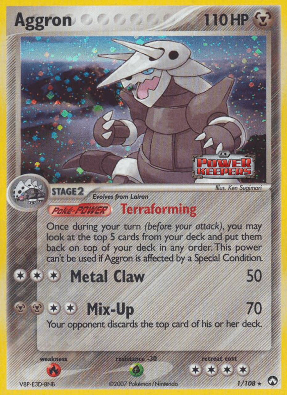 Aggron (1/108) (Stamped) [EX: Power Keepers] Pokemon Single Pokémon  | Multizone: Comics And Games
