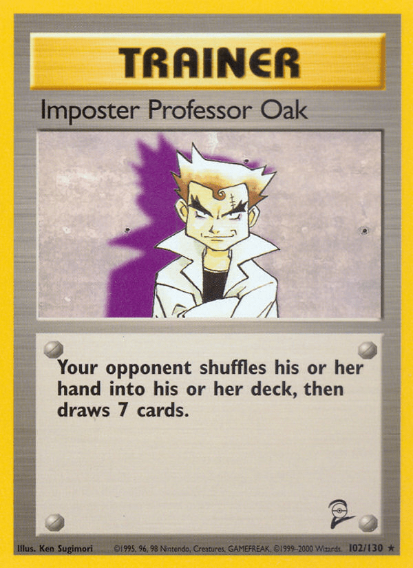 Imposter Professor Oak (102/130) [Base Set 2] Pokemon Single Pokémon  | Multizone: Comics And Games