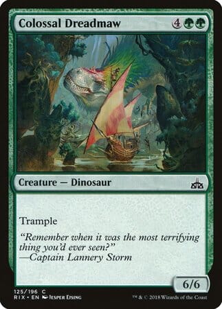 Colossal Dreadmaw [Rivals of Ixalan] MTG Single Magic: The Gathering  | Multizone: Comics And Games