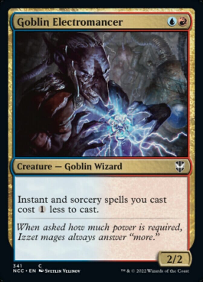 Goblin Electromancer [Streets of New Capenna Commander] MTG Single Magic: The Gathering  | Multizone: Comics And Games