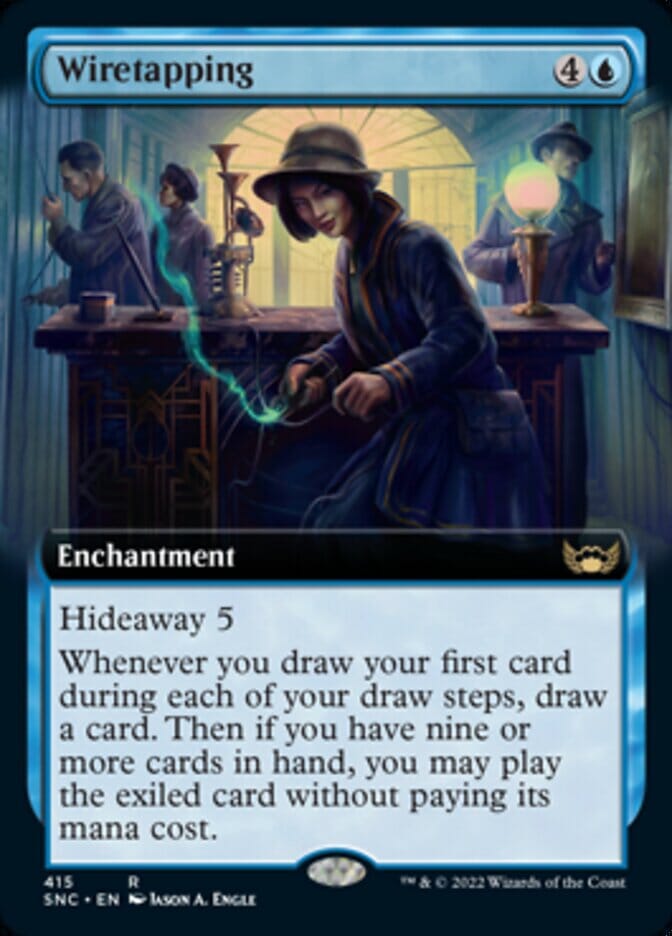 Wiretapping (Extended Art) [Streets of New Capenna] MTG Single Magic: The Gathering  | Multizone: Comics And Games