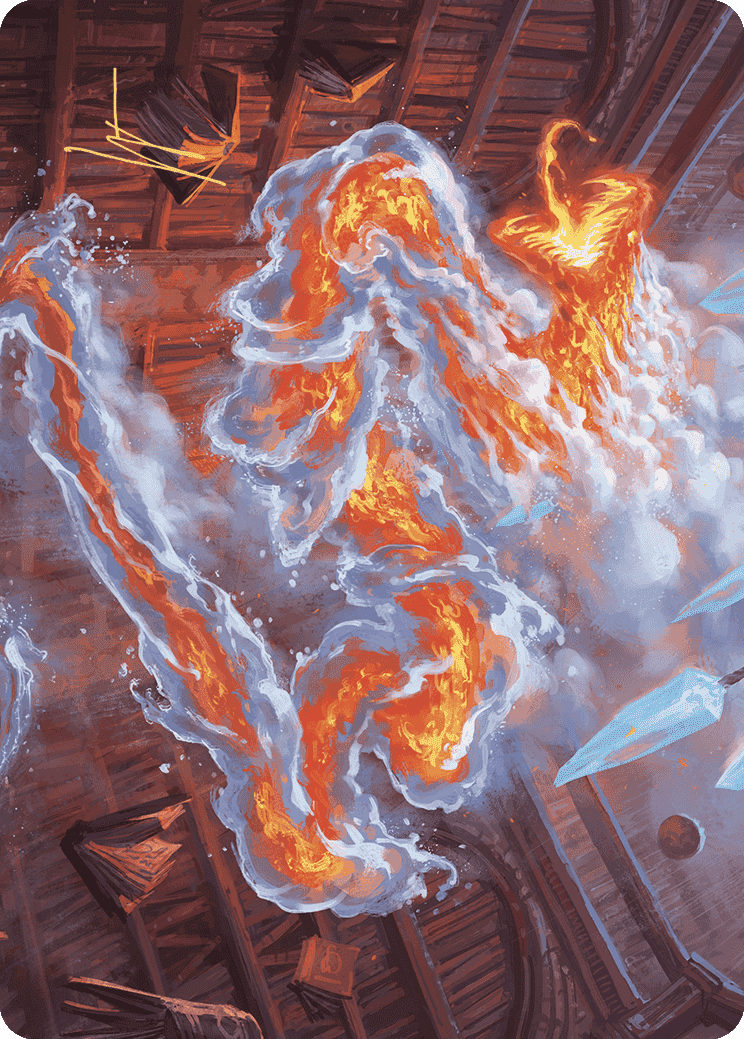 Scalding Viper Art Card (Gold-Stamped Signature) [Wilds of Eldraine Art Series] MTG Single Magic: The Gathering  | Multizone: Comics And Games