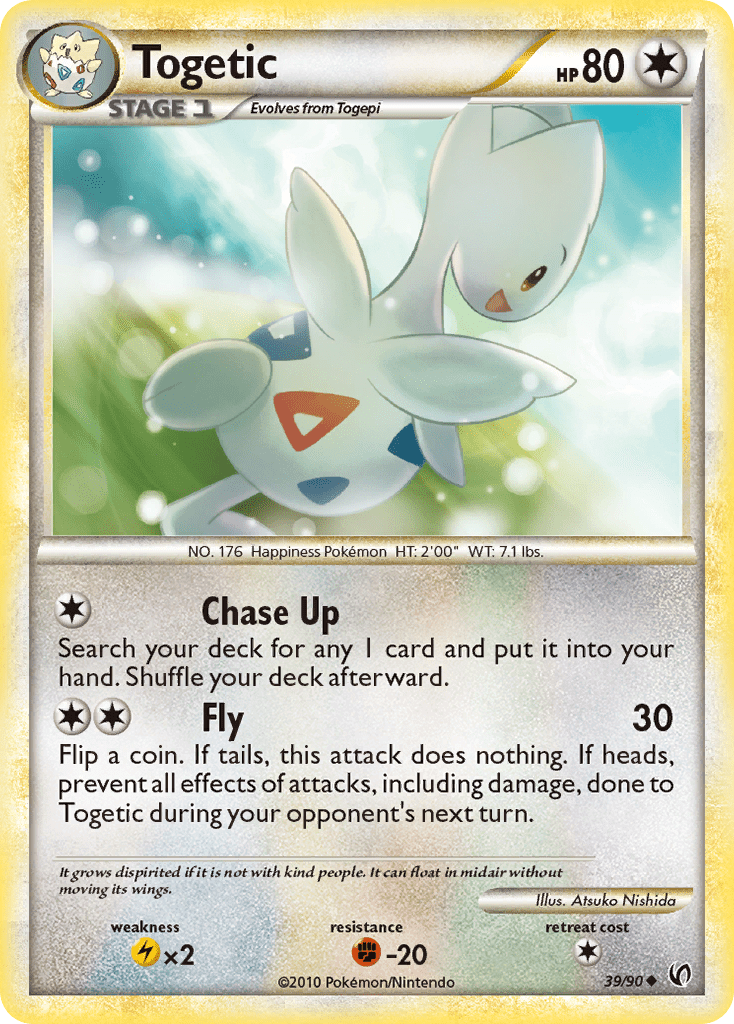 Togetic (39/90) [HeartGold & SoulSilver: Undaunted] Pokemon Single Pokémon  | Multizone: Comics And Games