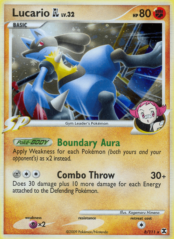 Lucario GL (8/111) [Platinum: Rising Rivals] Pokemon Single Pokémon  | Multizone: Comics And Games
