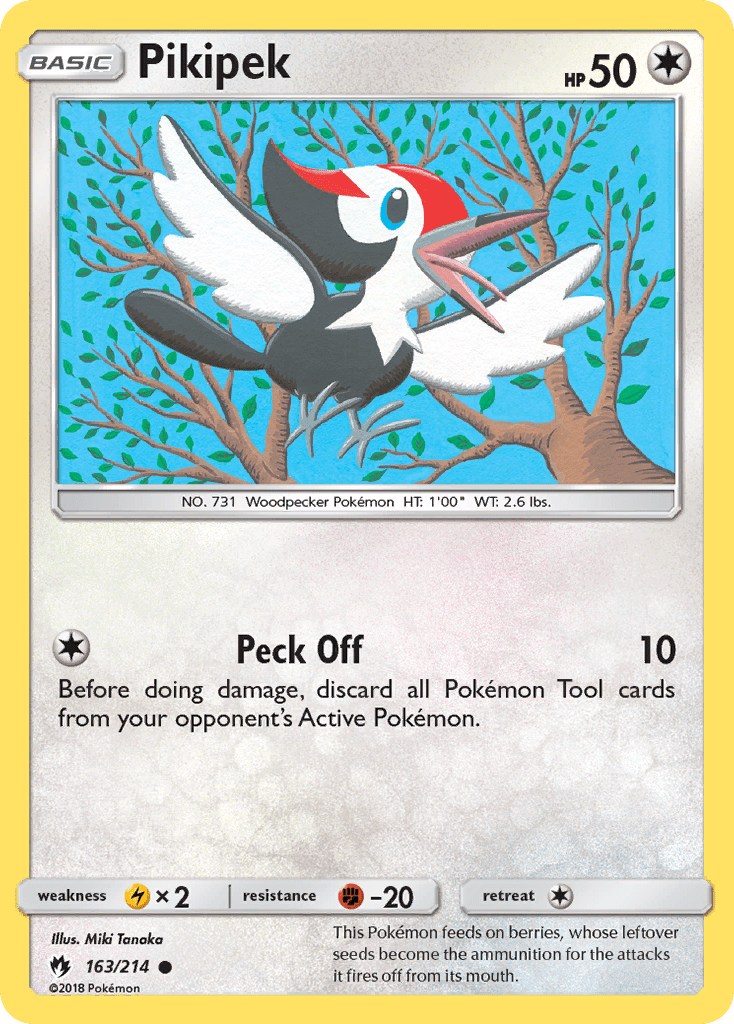 Pikipek (163/214) [Sun & Moon: Lost Thunder] Pokemon Single Pokémon  | Multizone: Comics And Games