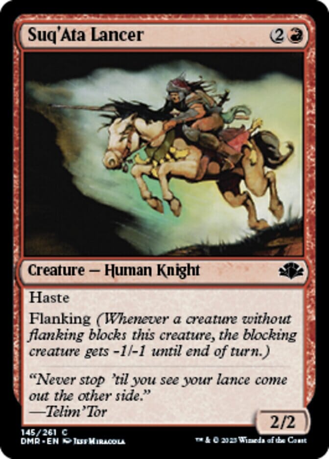 Suq'Ata Lancer [Dominaria Remastered] MTG Single Magic: The Gathering  | Multizone: Comics And Games