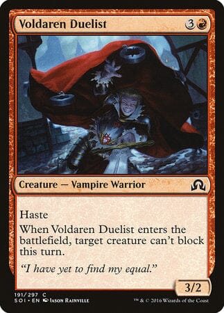 Voldaren Duelist [Shadows over Innistrad] MTG Single Magic: The Gathering  | Multizone: Comics And Games