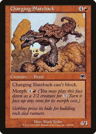 Charging Slateback [Onslaught] MTG Single Magic: The Gathering  | Multizone: Comics And Games