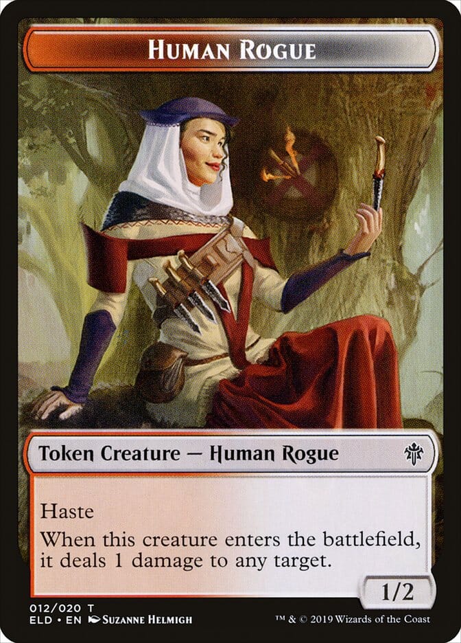 Human Rogue [Throne of Eldraine Tokens] MTG Single Magic: The Gathering  | Multizone: Comics And Games