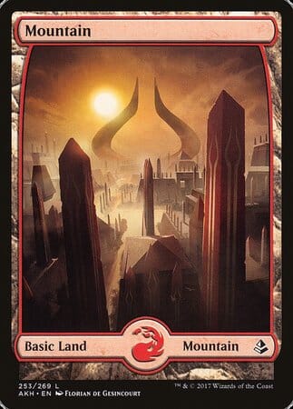 Mountain (253) - Full Art [Amonkhet] MTG Single Magic: The Gathering  | Multizone: Comics And Games