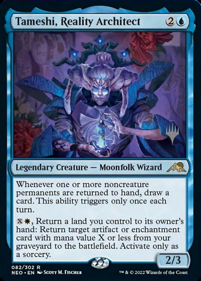 Tameshi, Reality Architect (Promo Pack) [Kamigawa: Neon Dynasty Promos] MTG Single Magic: The Gathering  | Multizone: Comics And Games