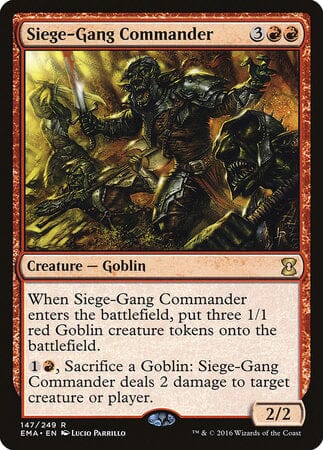 Siege-Gang Commander [Eternal Masters] MTG Single Magic: The Gathering  | Multizone: Comics And Games