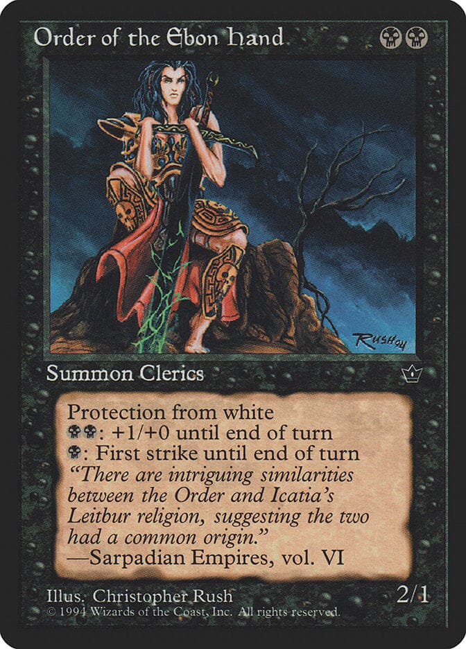 Order of the Ebon Hand (Christopher Rush) [Fallen Empires] MTG Single Magic: The Gathering  | Multizone: Comics And Games
