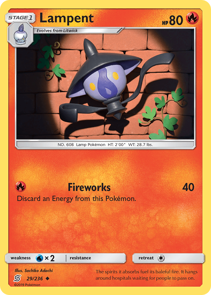 Lampent (29/236) [Sun & Moon: Unified Minds] Pokemon Single Pokémon  | Multizone: Comics And Games