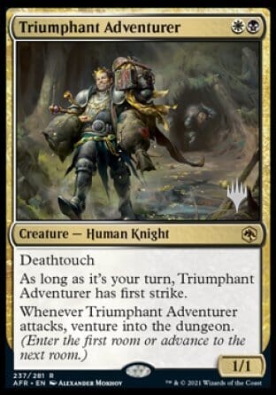 Triumphant Adventurer (Promo Pack) [Dungeons & Dragons: Adventures in the Forgotten Realms Promos] MTG Single Magic: The Gathering  | Multizone: Comics And Games