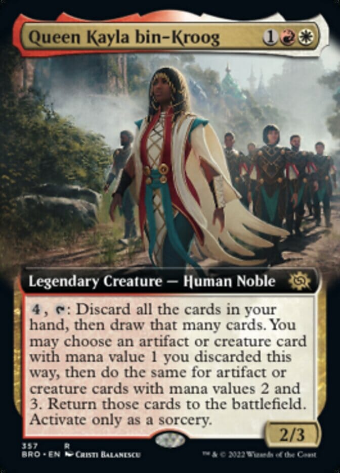 Queen Kayla bin-Kroog (Extended Art) [The Brothers' War] MTG Single Magic: The Gathering  | Multizone: Comics And Games