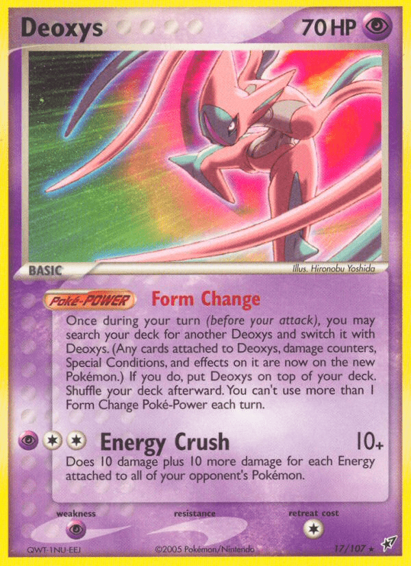 Deoxys (17/107) [EX: Deoxys] Pokemon Single Pokémon  | Multizone: Comics And Games