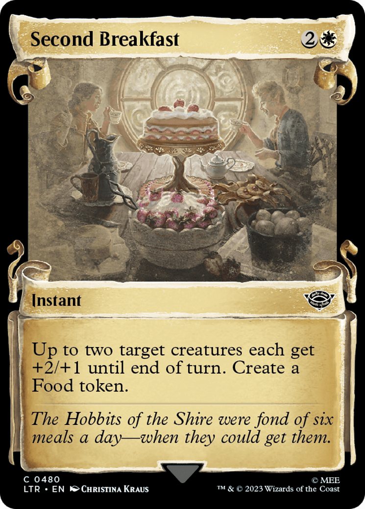 Second Breakfast [The Lord of the Rings: Tales of Middle-Earth Showcase Scrolls] MTG Single Magic: The Gathering  | Multizone: Comics And Games