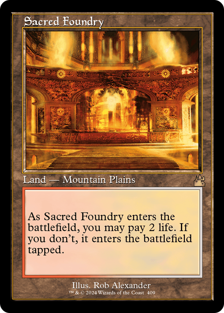 Sacred Foundry (Retro) [Ravnica Remastered] MTG Single Magic: The Gathering  | Multizone: Comics And Games