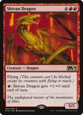 Shivan Dragon [Core Set 2019] MTG Single Magic: The Gathering  | Multizone: Comics And Games