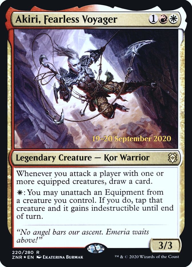 Akiri, Fearless Voyager [Zendikar Rising Prerelease Promos] MTG Single Magic: The Gathering  | Multizone: Comics And Games