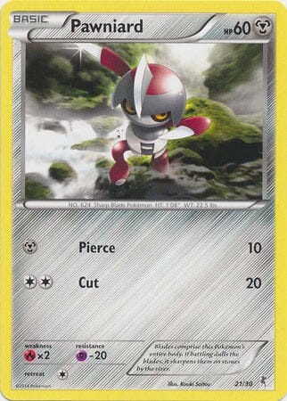 Pawniard (21/30) [XY: Trainer Kit 1 - Bisharp] Pokemon Single Pokémon  | Multizone: Comics And Games