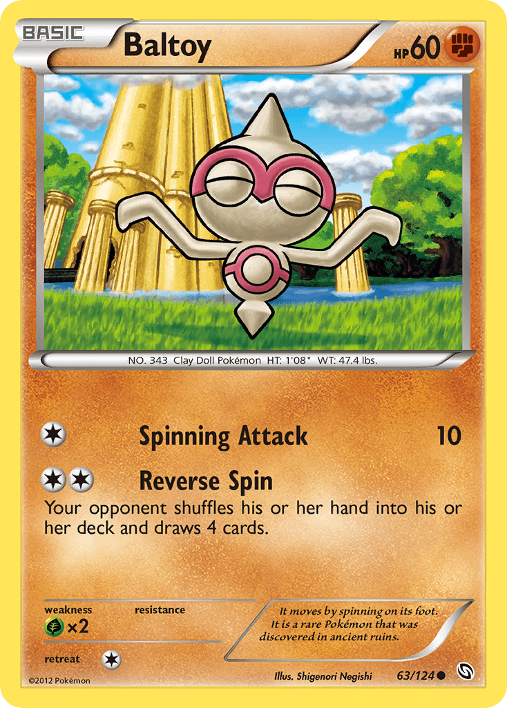 Baltoy (63/124) [Black & White: Dragons Exalted] Pokemon Single Pokémon  | Multizone: Comics And Games