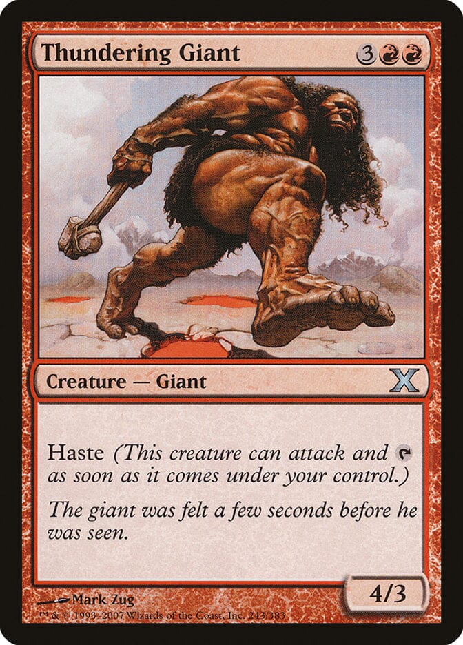 Thundering Giant [Tenth Edition] MTG Single Magic: The Gathering  | Multizone: Comics And Games