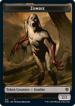 Zombie // Zombie Knight Double-Sided Token [Starter Commander Decks] MTG Single Magic: The Gathering  | Multizone: Comics And Games