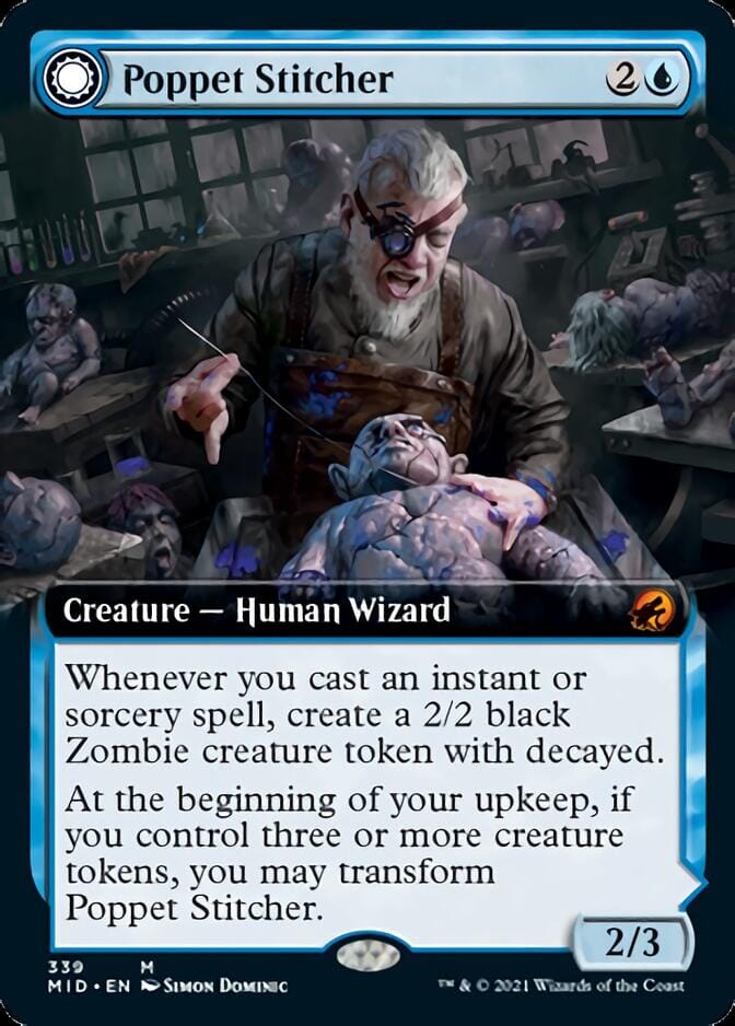 Poppet Stitcher // Poppet Factory (Extended) [Innistrad: Midnight Hunt] MTG Single Magic: The Gathering  | Multizone: Comics And Games