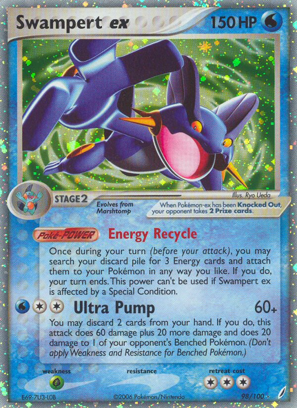 Swampert ex (98/100) [EX: Crystal Guardians] Pokemon Single Pokémon  | Multizone: Comics And Games