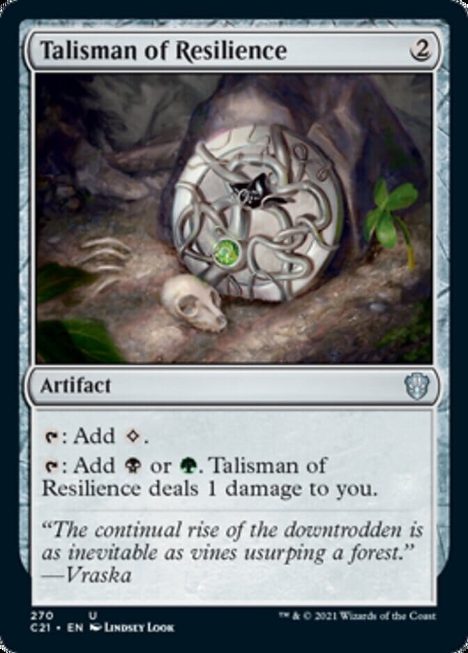 Talisman of Resilience [Commander 2021] MTG Single Magic: The Gathering  | Multizone: Comics And Games