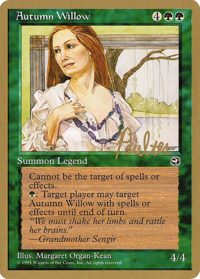 Autumn Willow (Preston Poulter) [Pro Tour Collector Set] MTG Single Magic: The Gathering  | Multizone: Comics And Games