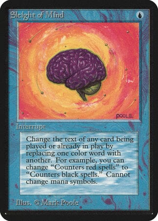 Sleight of Mind [Limited Edition Alpha] MTG Single Magic: The Gathering  | Multizone: Comics And Games