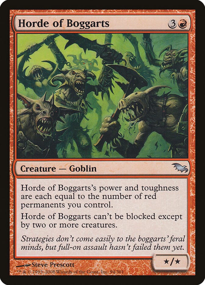 Horde of Boggarts [Shadowmoor] MTG Single Magic: The Gathering  | Multizone: Comics And Games