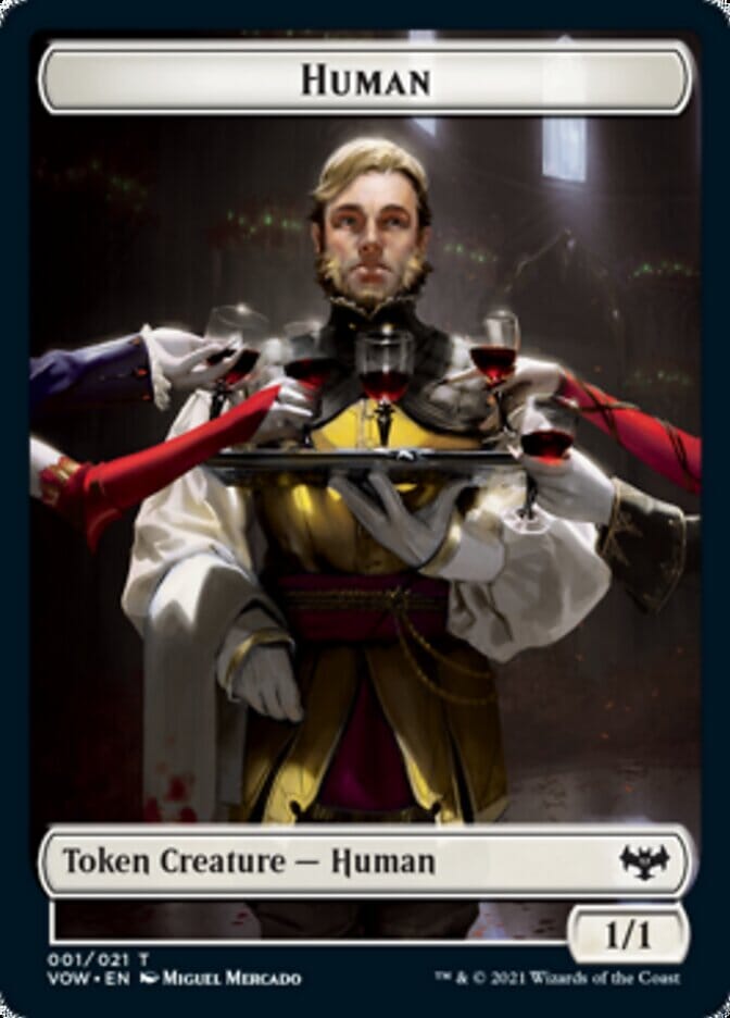 Human (001) // Wolf (014) Double-sided Token [Innistrad: Crimson Vow Tokens] MTG Single Magic: The Gathering  | Multizone: Comics And Games